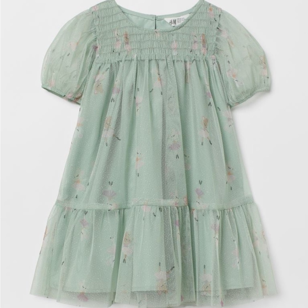 H&M Glittery Tulle Dress 3T Toddler Girls - Picture 1 of 7